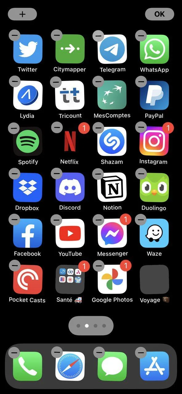 Widget Notion sur l ecran d accueil iPhone
