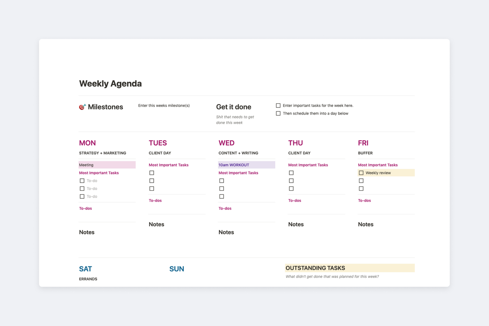 Les 10 meilleurs templates Notion